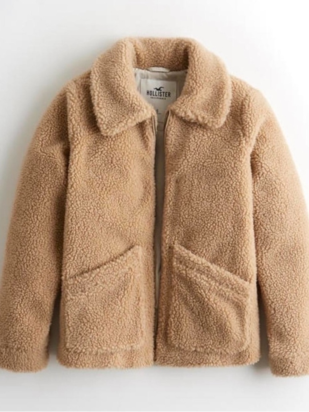 Hollister Teddy Sherpa Zip Coat